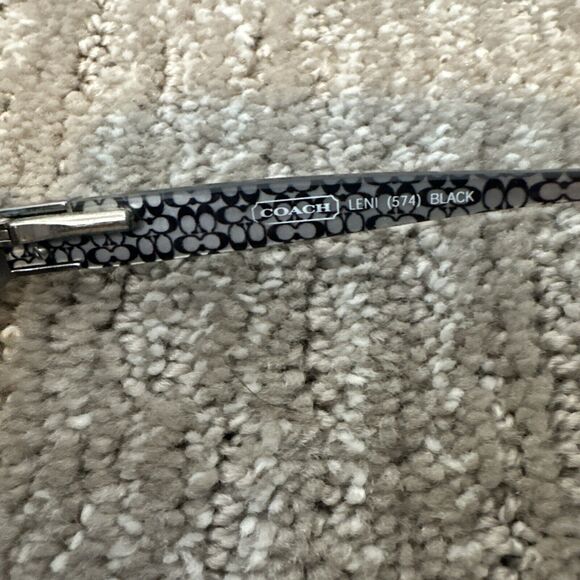 Coach Eyeglasses Leni (574) Black FRAMES ONLY Square Full Rim 50-17-135 - Picture 4 of 6